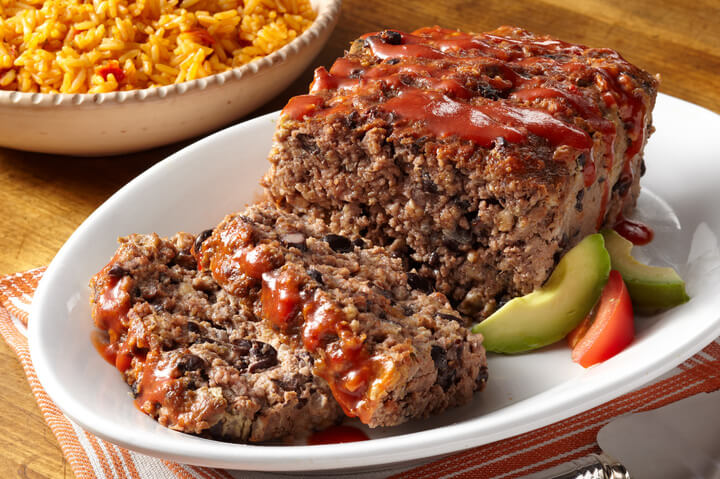 Black Bean and Beef Meatloaf