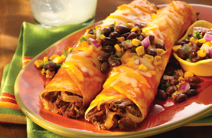 Enchiladas with Black Bean & Corn Salsa