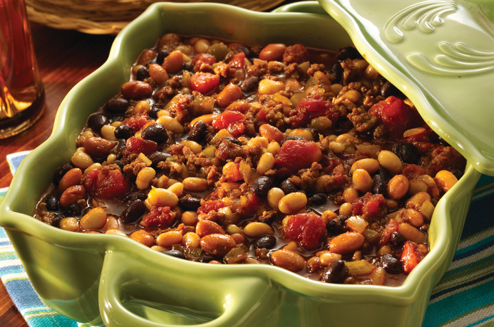 Home Style Beefy Baked Beans