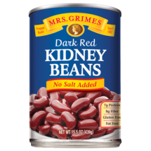 Can of dark red kidney beans