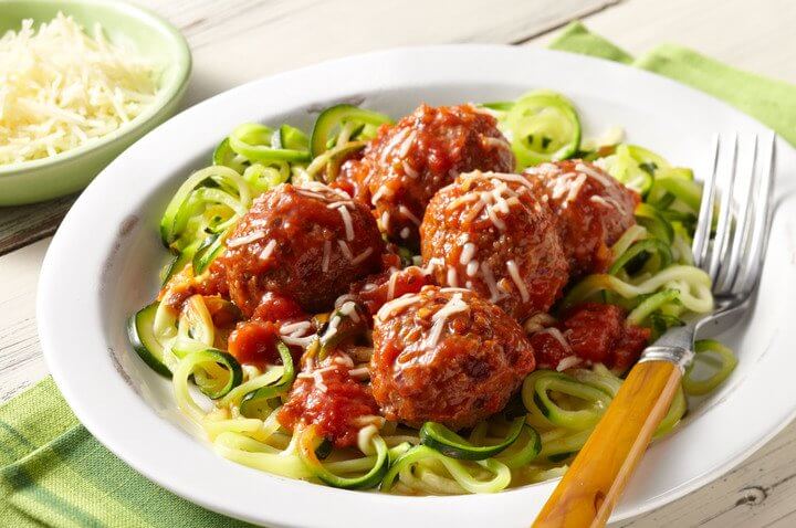 Bean “Meatballs” and Zucchini Noodles